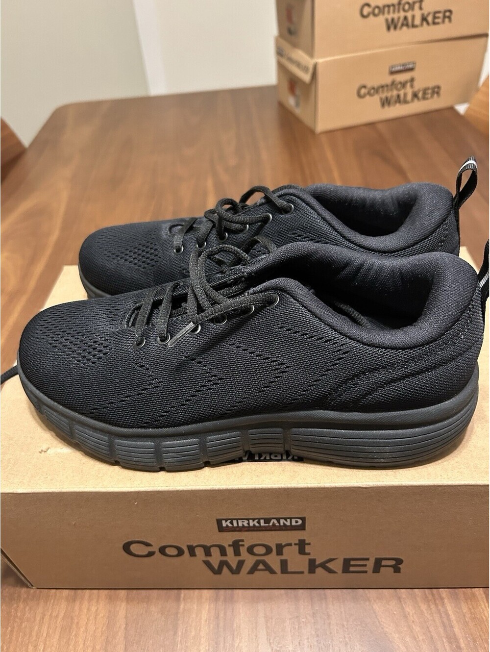 Kirkland Signature Comfort Size 8 Walker Men’s Sneaker Shoes Black